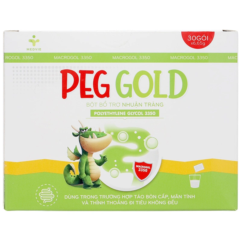 Bột bổ trợ nhuận tràng PEG Gold hộp 30 gói x 6.65g - 1